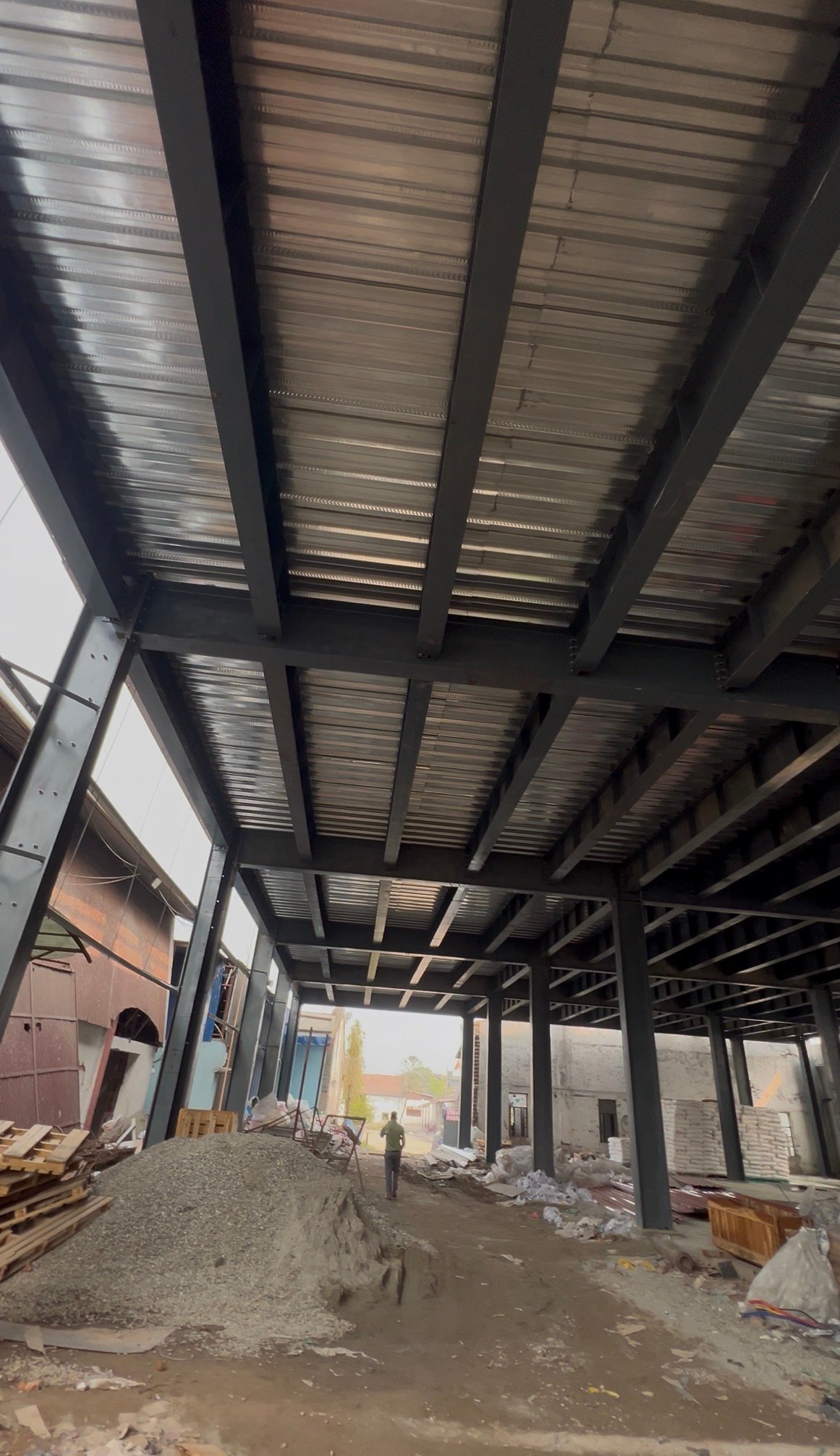 Industrial Steel Structure with Overhead Crane